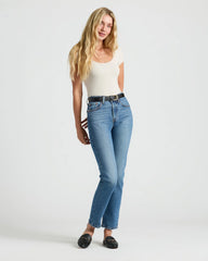 Womens Ribbed U-Neck Tee 3-Pack