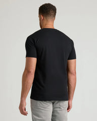 Black Short Sleeve Tall Classic V-Neck 3-Pack