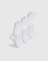 White Active Crew Socks 3-Pack