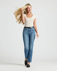 Womens Ribbed U-Neck Tee 3-Pack