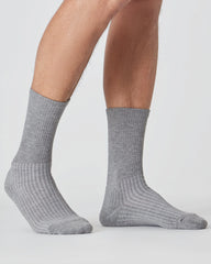 Heather Gray Active Crew Socks 3-Pack