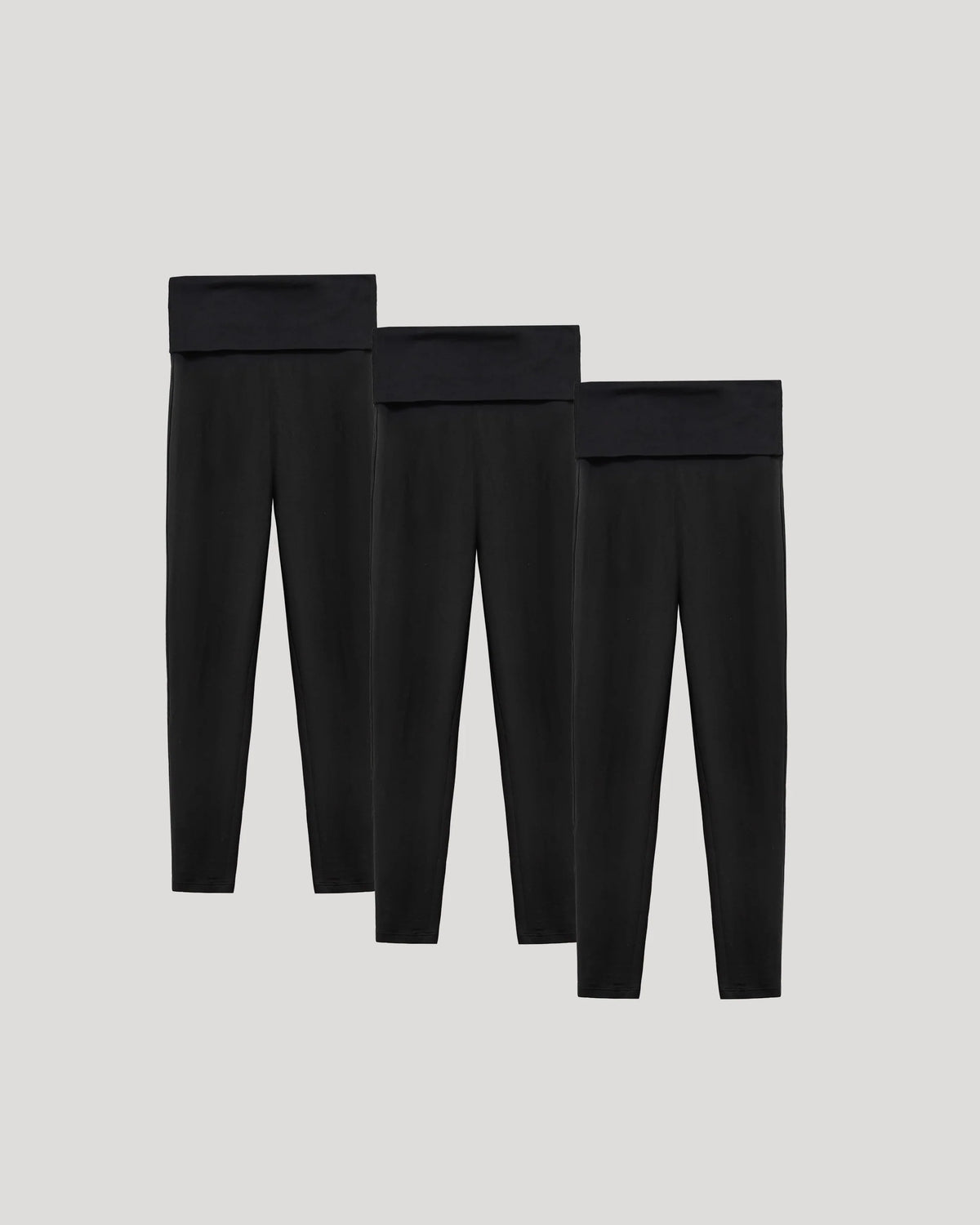 Girls All Black Foldover Legging 3-Pack