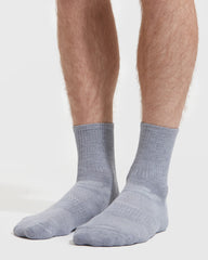 Heather Gray Half Crew Socks 3-Pack