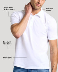 White Classic Polo 3-Pack