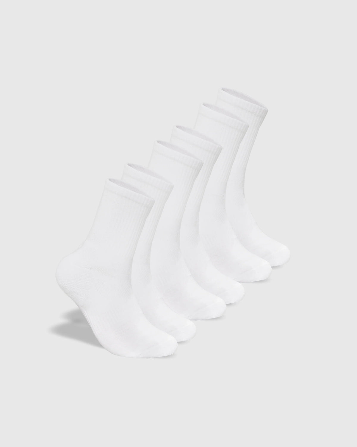 White Half Crew Socks 3-Pack