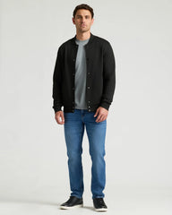 Black Fleece Bomber Jacket