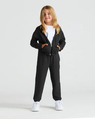 Girls Black & Stormcloud Relaxed Joggers 2-Pack
