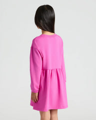 Girls Long Sleeve Fleece Dress 2-Pack